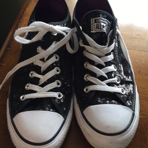 Converse All Star Sneakers Black sequined